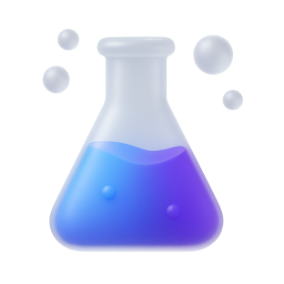 Scientific beaker icon